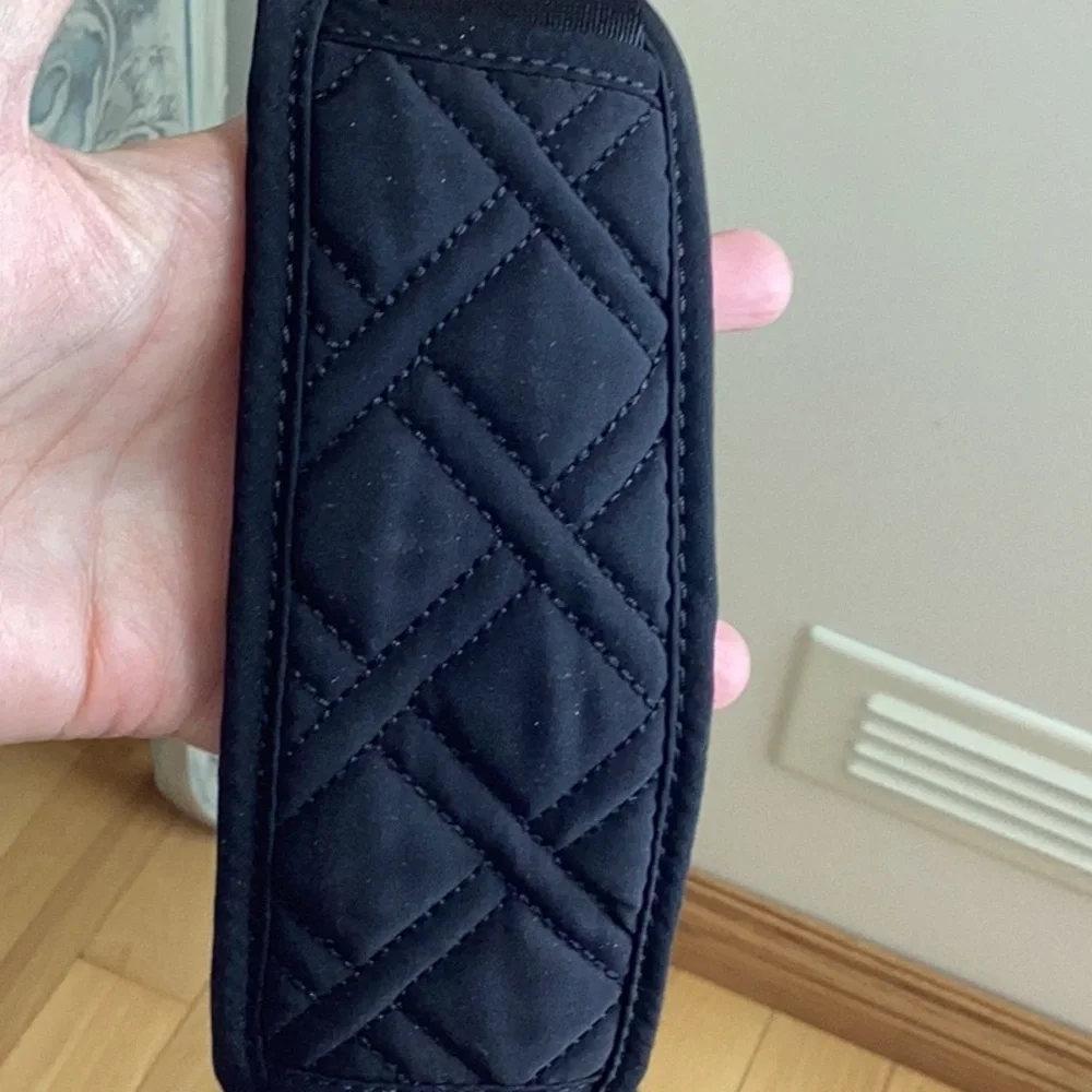 Vera Bradley Black Quilted Messenger Bag, laptop bag
